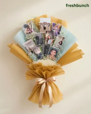 Bespoke Photo Memory Bouquet with Baby’s Breath