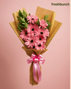 Pink Gerbera Daisy Bouquet