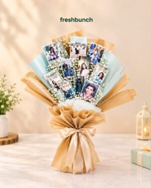 Bespoke Photo Memory Bouquet with Baby’s Breath