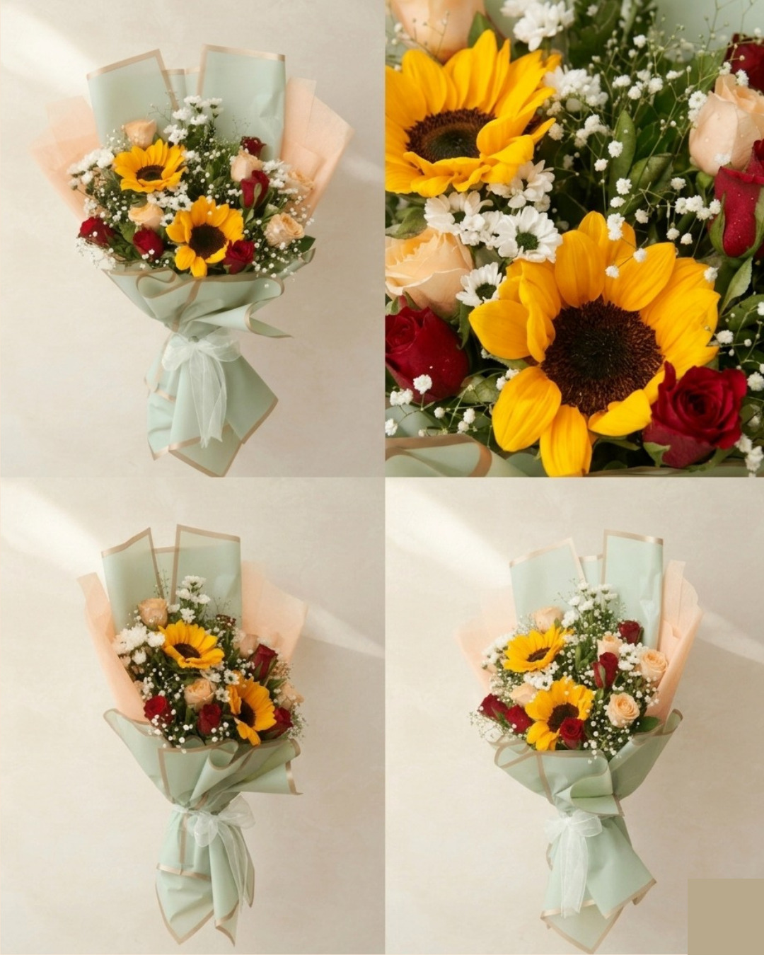 Sunflower & Rose Mixed Bouquet