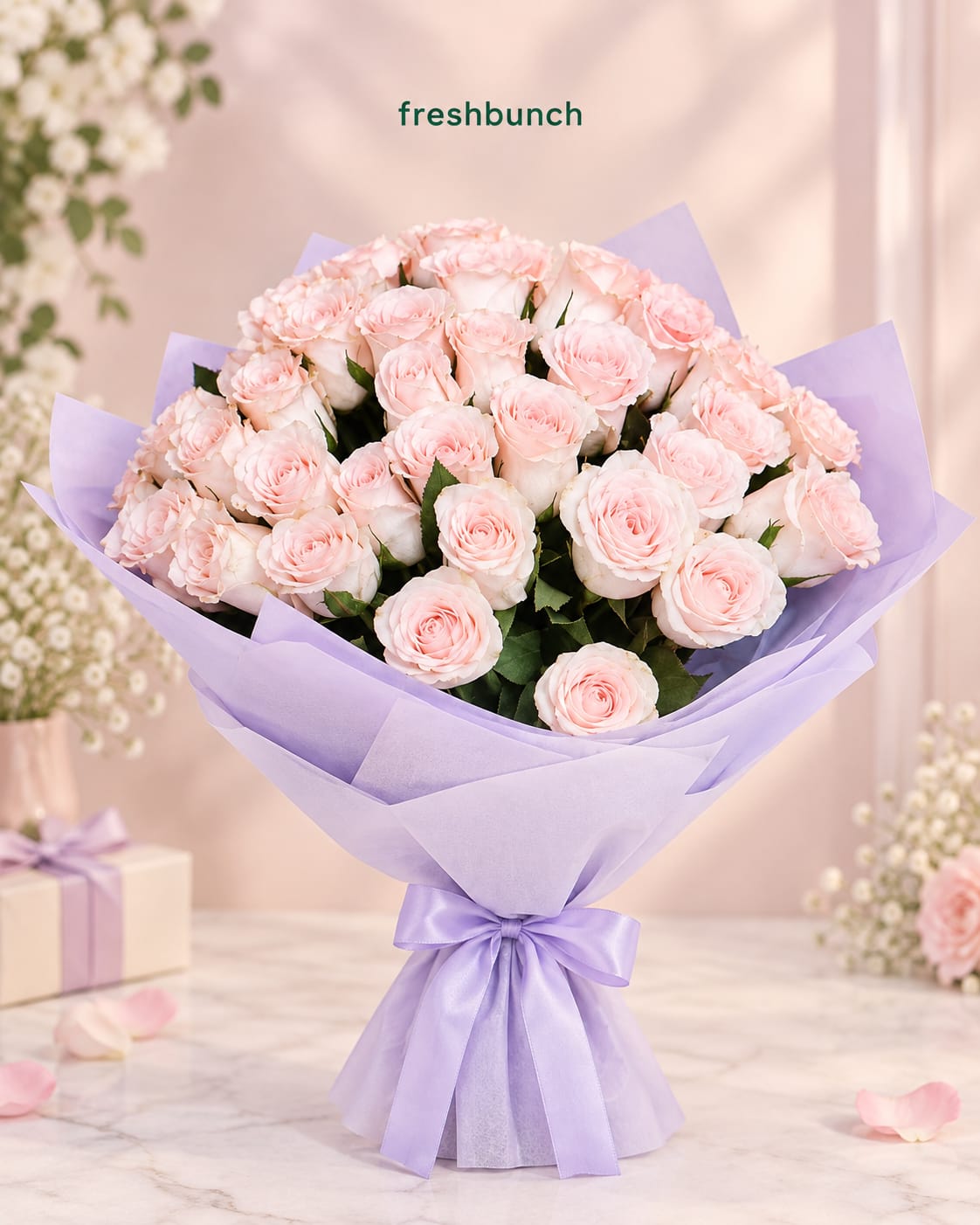 Blush Pink Rose Bouquet