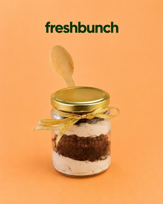 FreshBunch Premium Chocolate Crunch Luxury Jar Cake (250gm)