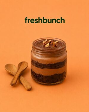 FreshBunch Premium Chocolate Truffle Nutty Luxury Jar Cake (250gm)