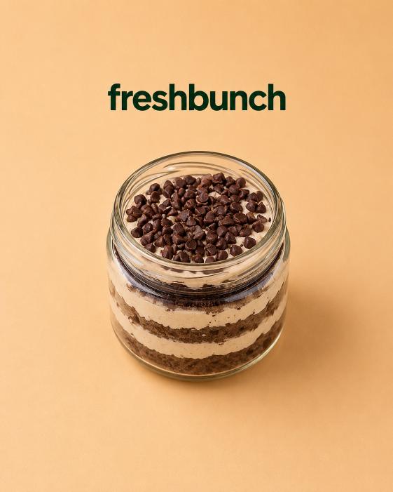 FreshBunch Premium Choco Chip Luxury Jar Cake (250gm)