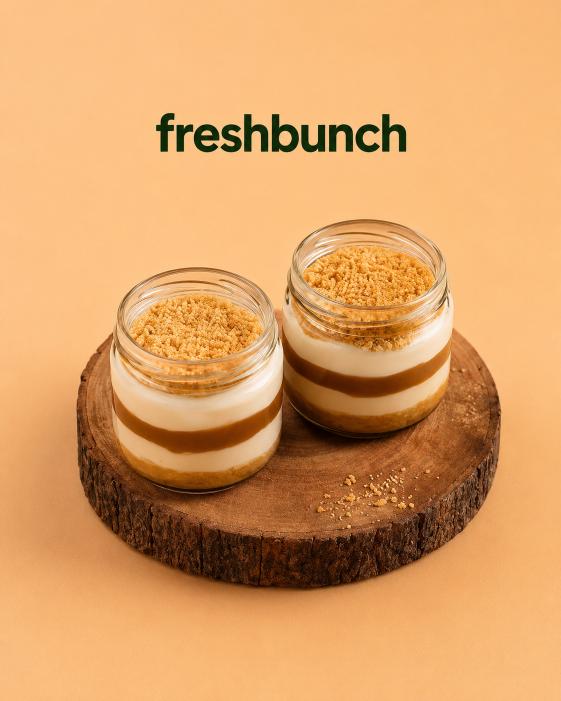 FreshBunch Premium Banoffee Caramel Luxury Jar Cake Combo (500gm - Pack of 2)