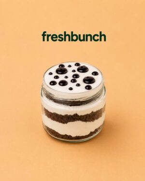FreshBunch Premium Cookies & Cream Luxury Jar Cake (250gm)