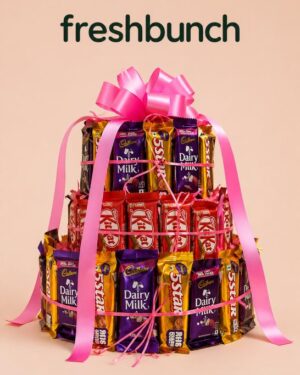 FreshBunch 3-Tier Chocolate Tower Gift Arrangement