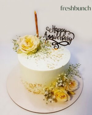 Elegant White Floral Cake FreshBunch