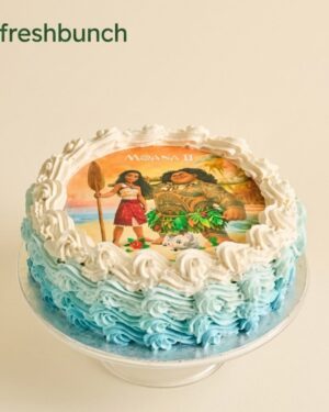 Blue Floral Cake FreshBunch