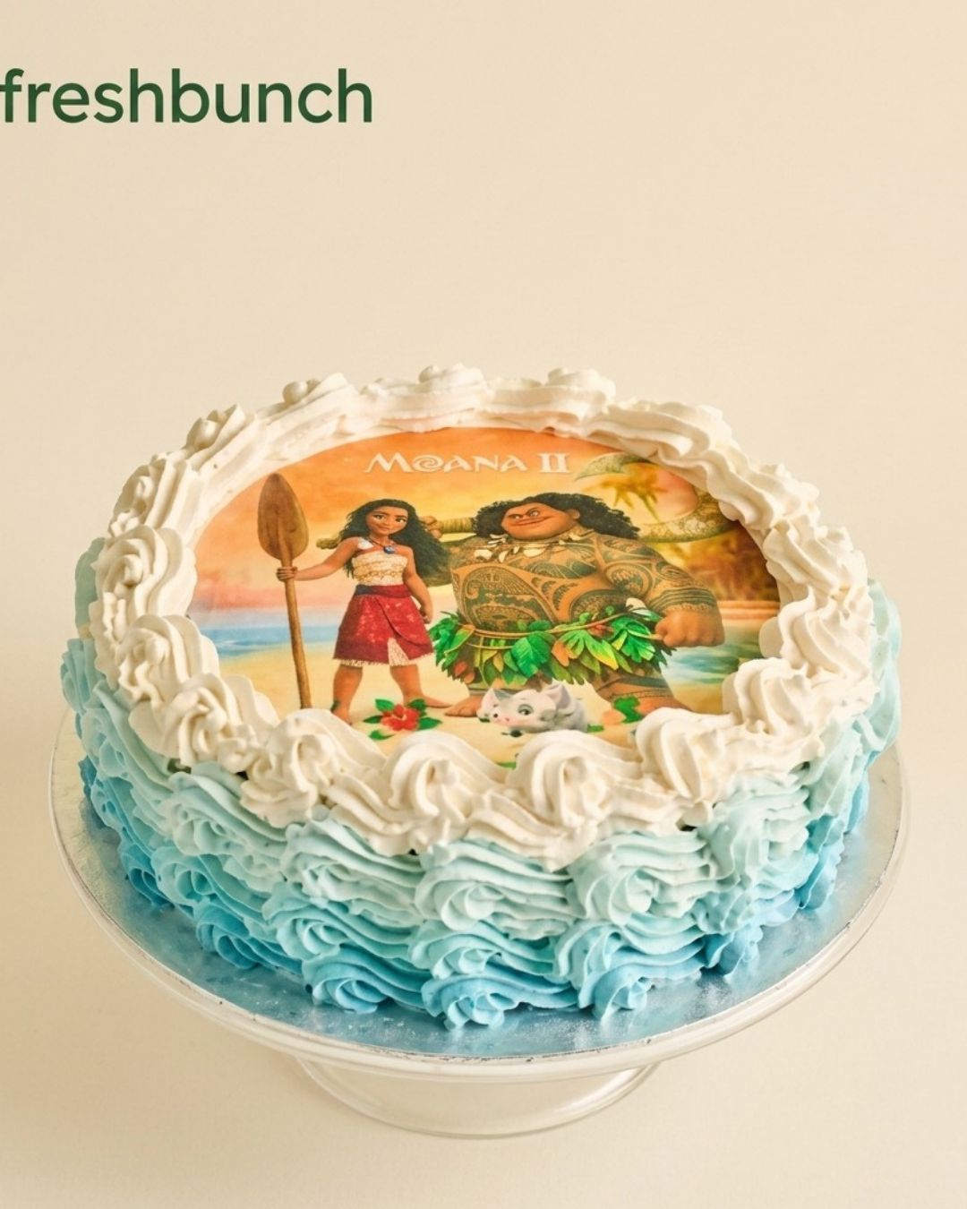 Blue Floral Cake FreshBunch