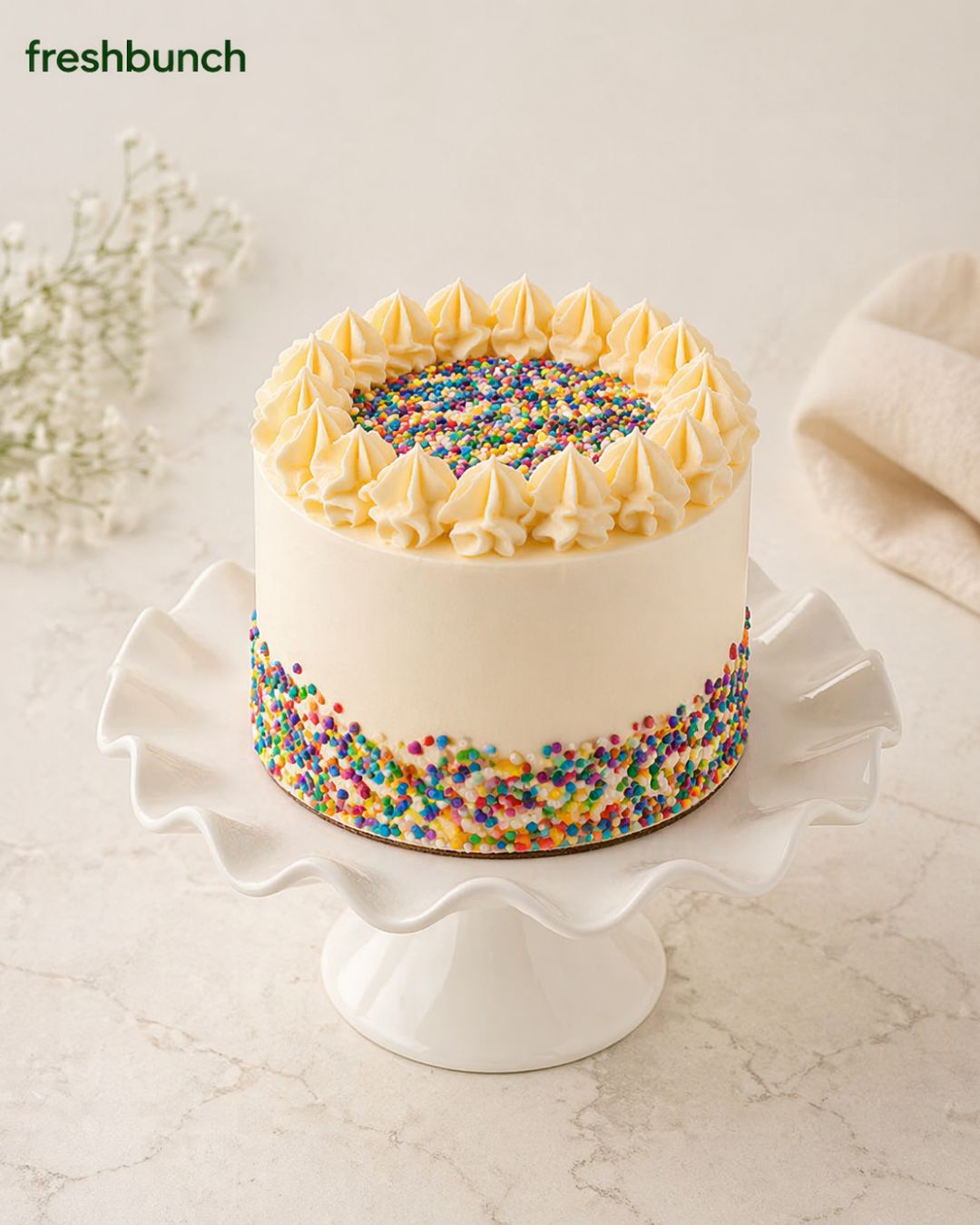 Vanilla Sprinkle Cake FreshBunch
