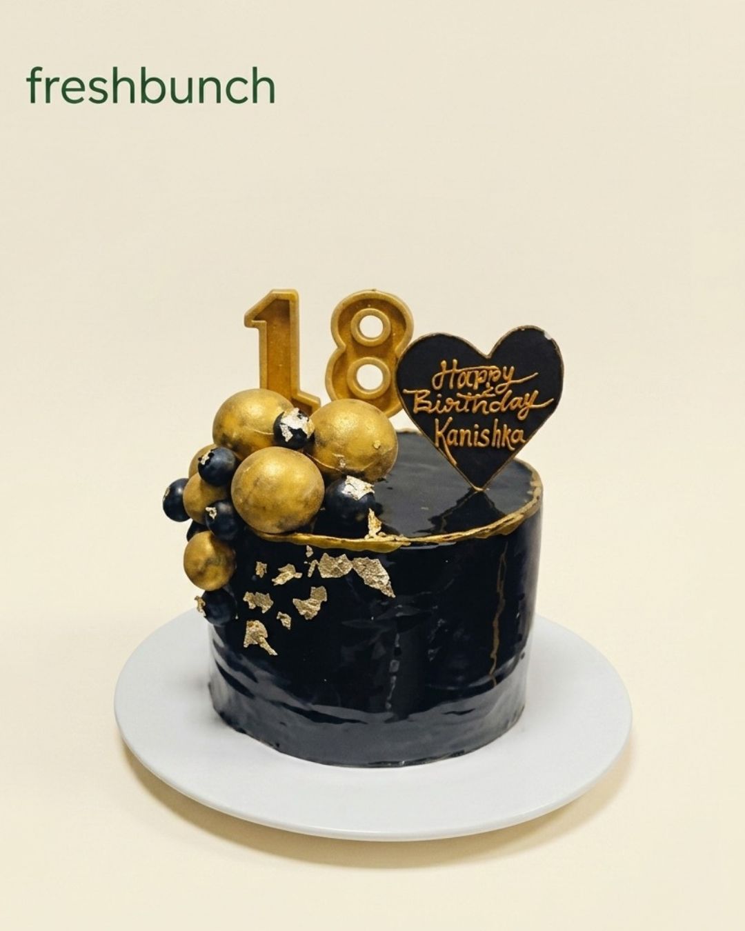 Black Gold Celebration Cake FreshBunch