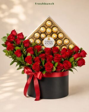 Ferrero Diamond & Red Rose Box