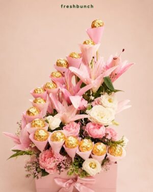 Pink Lily & Ferrero Tower