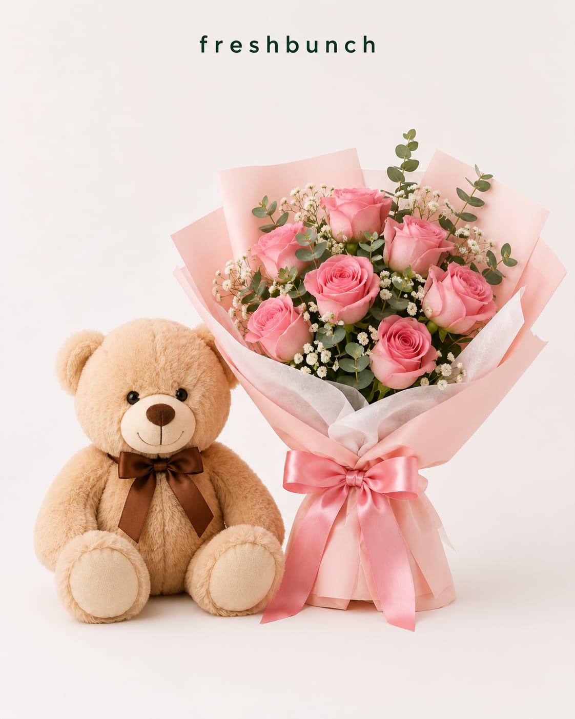 Blush Pink Rose Cuddle Bouquet