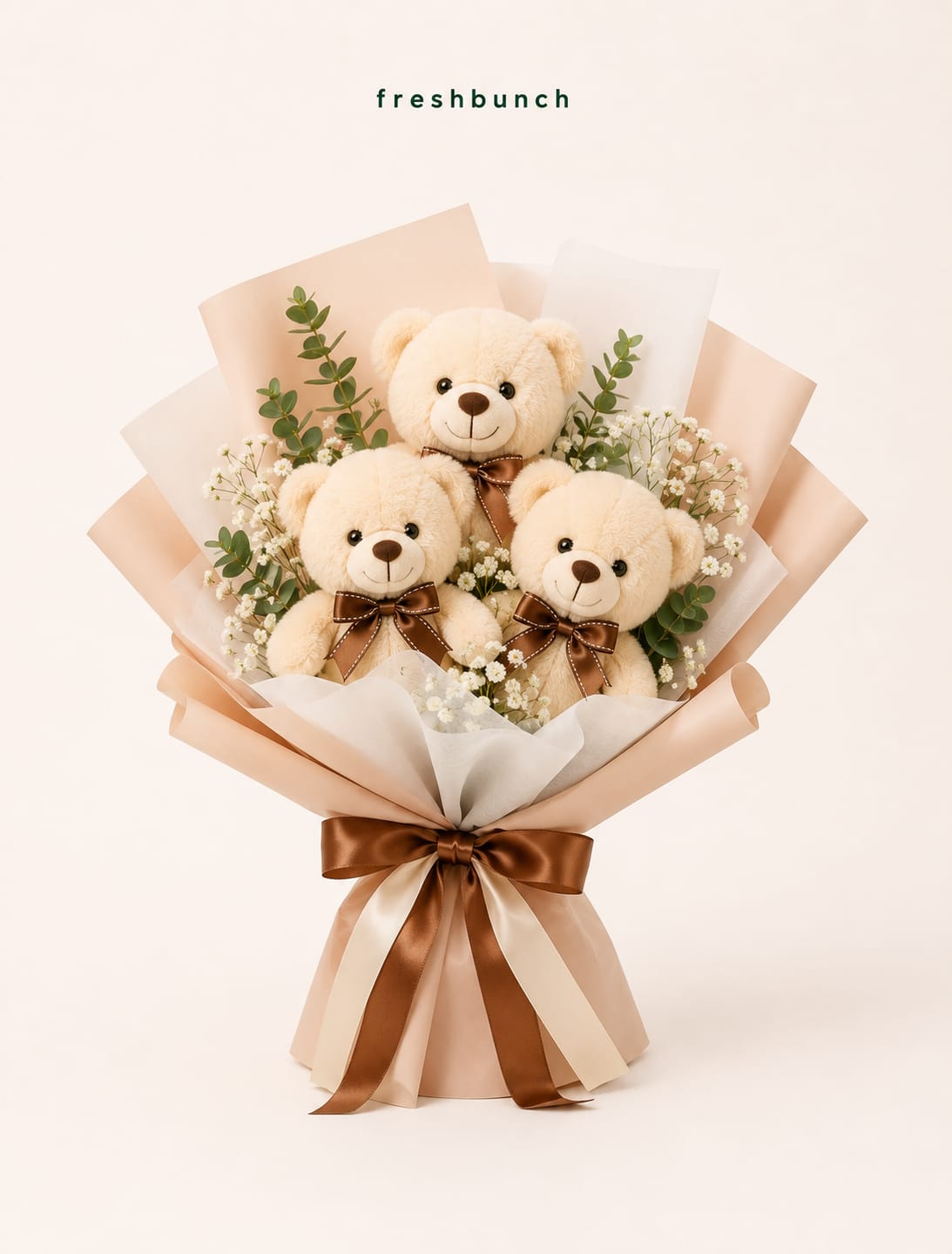 Pastel Cuddle Trio Bouquet