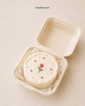 Pure White Vanilla Bento Cake