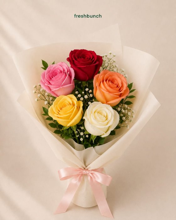 Mixed Roses Delight Bouquet