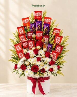 Luxury Ferrero & Chocolate Tower Arrangement
