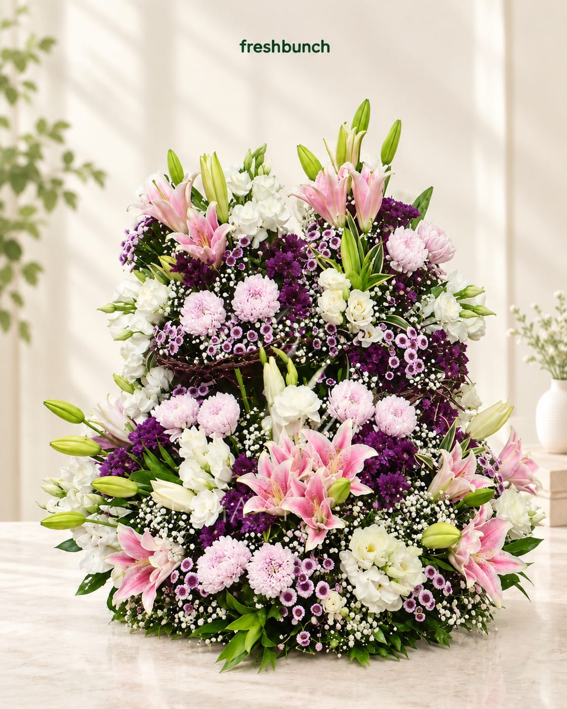 Enchanting Mixed Blossom Floral Basket