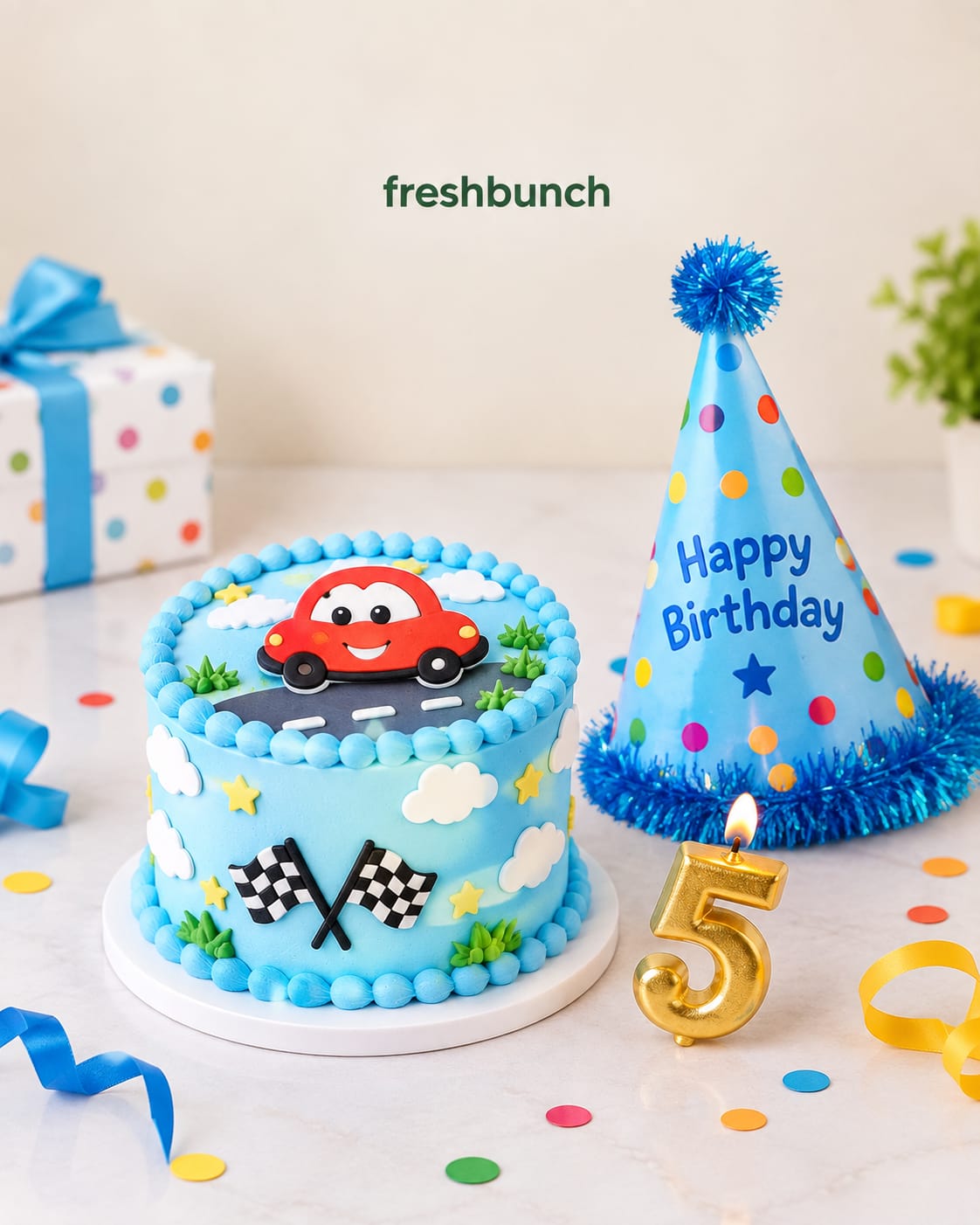 Little Racer Birthday Cake & Party Set