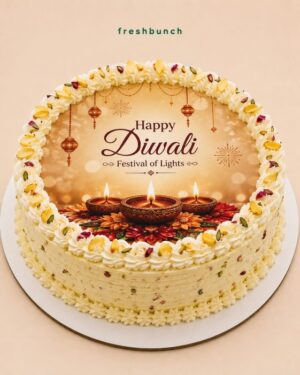 Happy Diwali Rasmalai Photo Cake