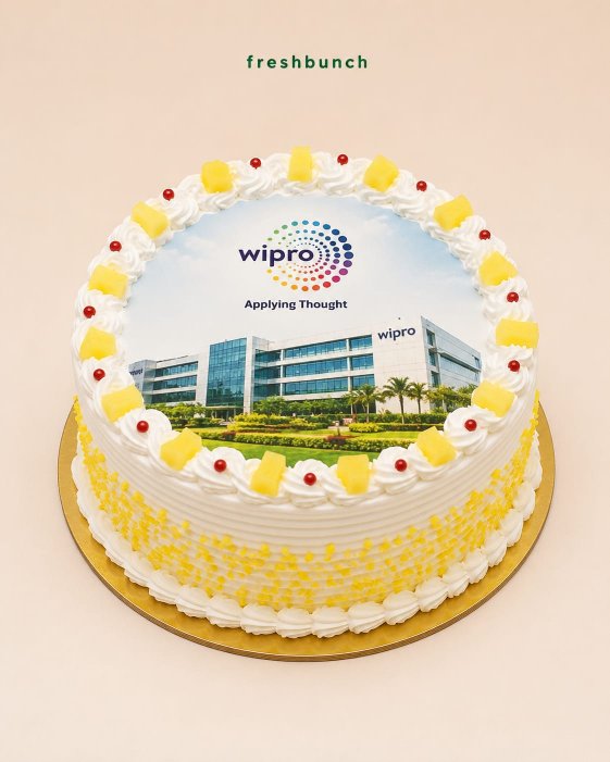 Corporate Pineapple Photo Cake