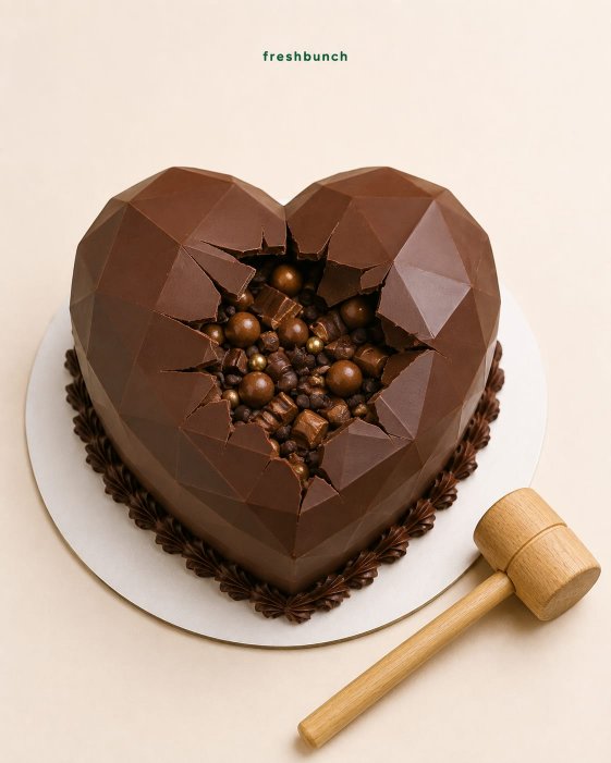 Classic Chocolate Heart Pinata Cake