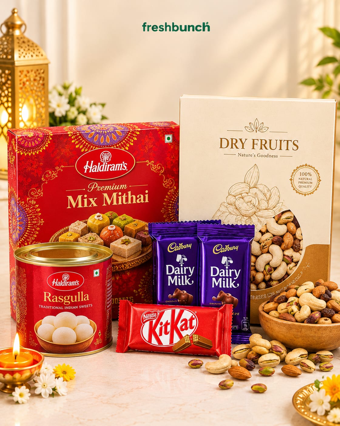 Mithai Sweets, Chocolates & Dry Fruits Mega Diwali Combo