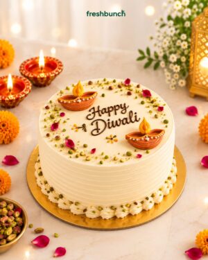 Diwali Special Pineapple Festive Cake