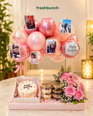Personalized Photo Balloon Celebration Hamper