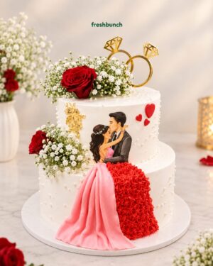 Royal Wedding Couple Double Layer Cake
