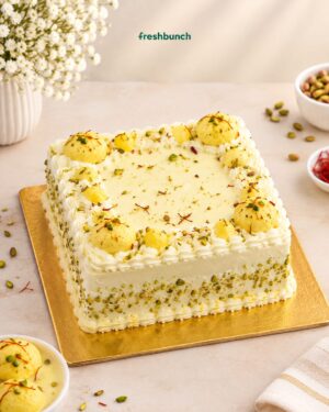 Square Shahi Rasmalai Cake