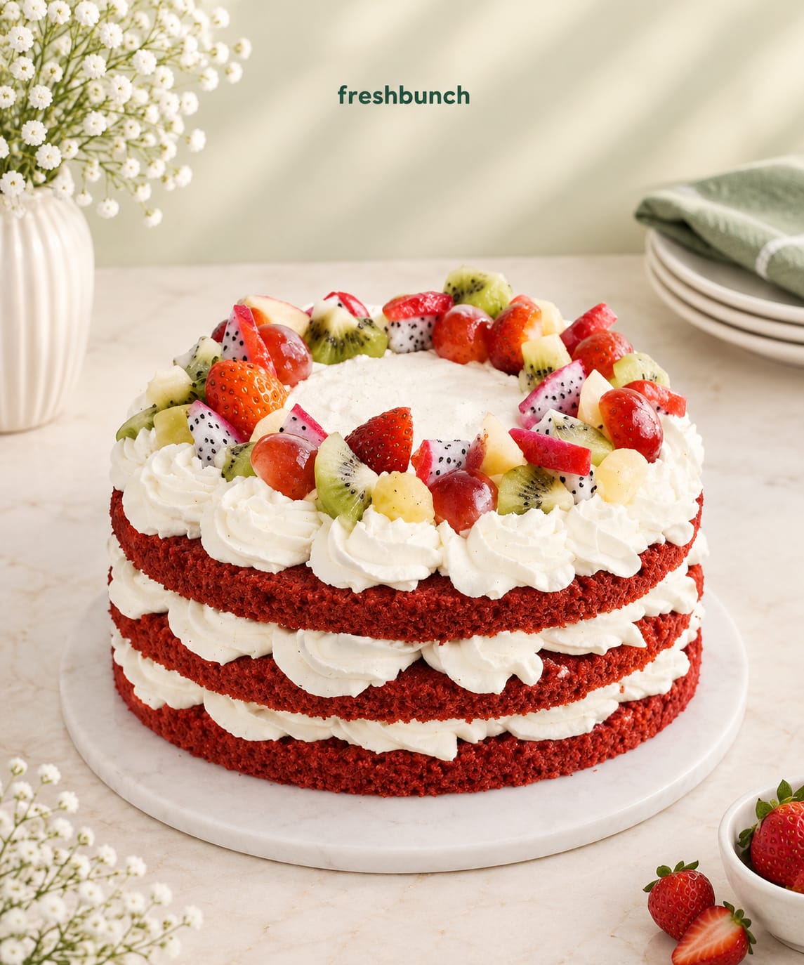Naked Red Velvet Layer Cake