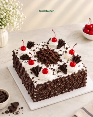 Square Classic Black Forest Cake