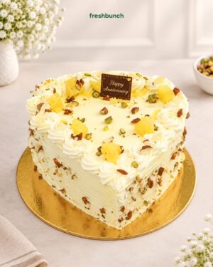 Royal Heart Rasmalai Cake