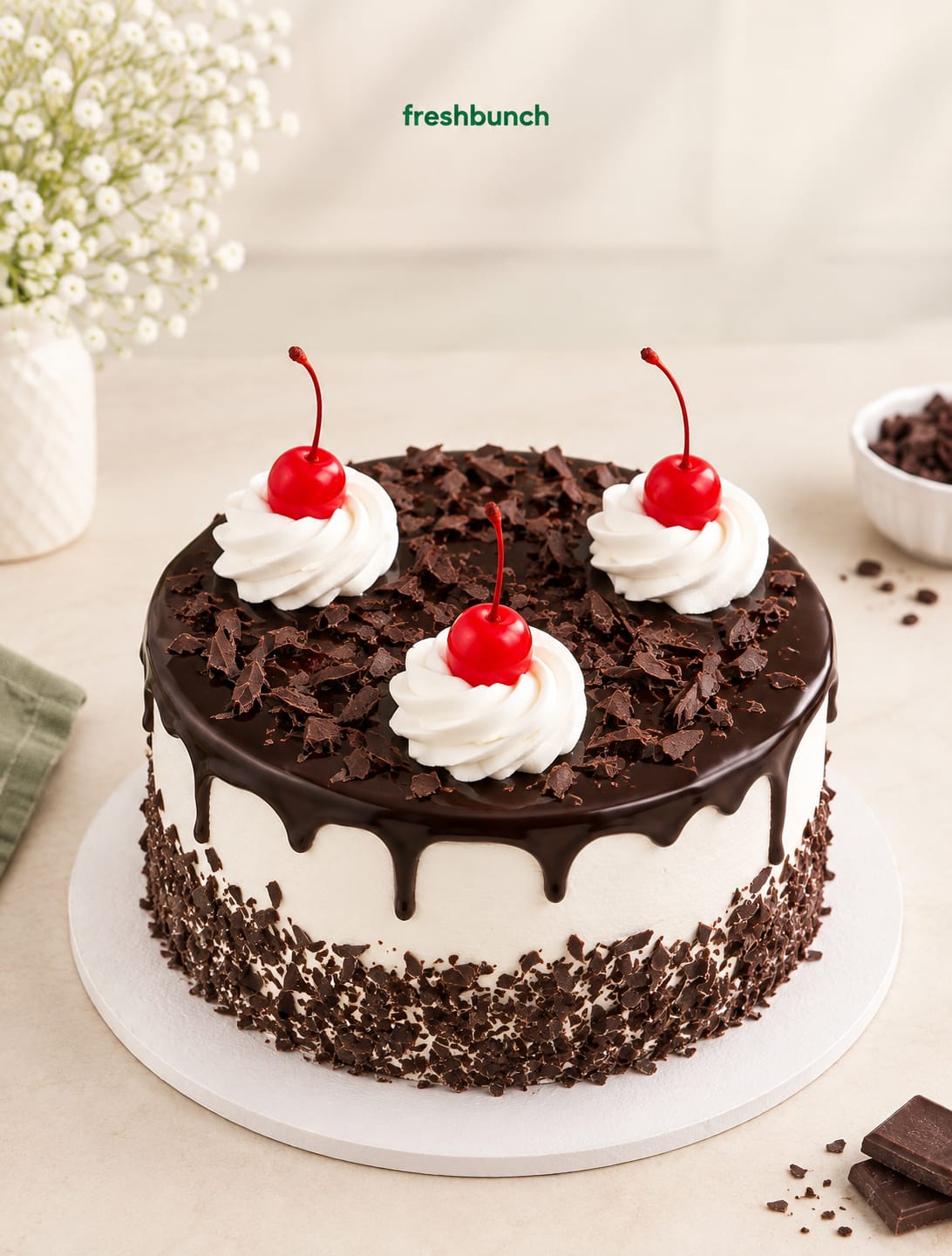Choco Drip Black Forest Cake