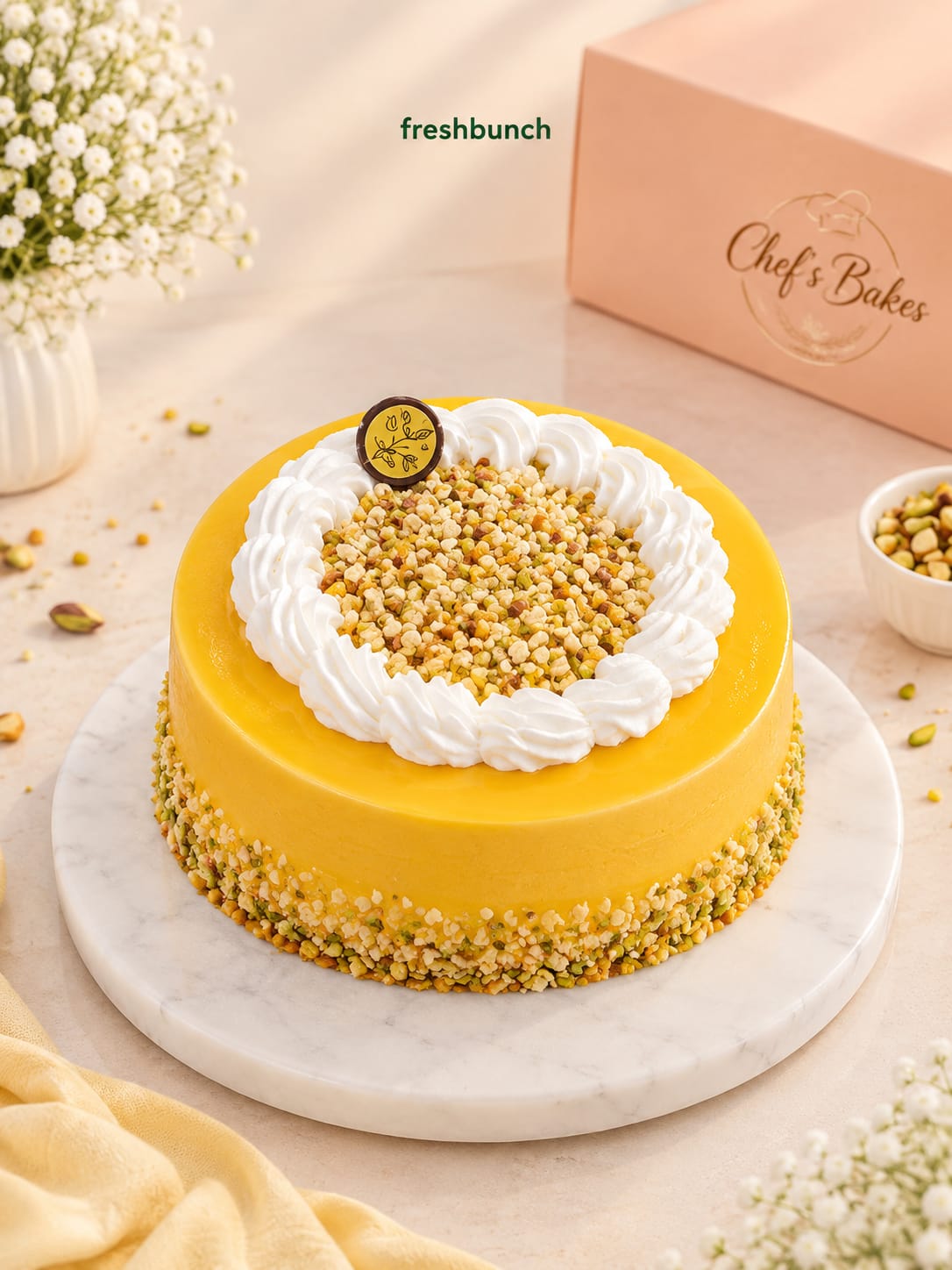 Saffron Caramel Butterscotch Cake