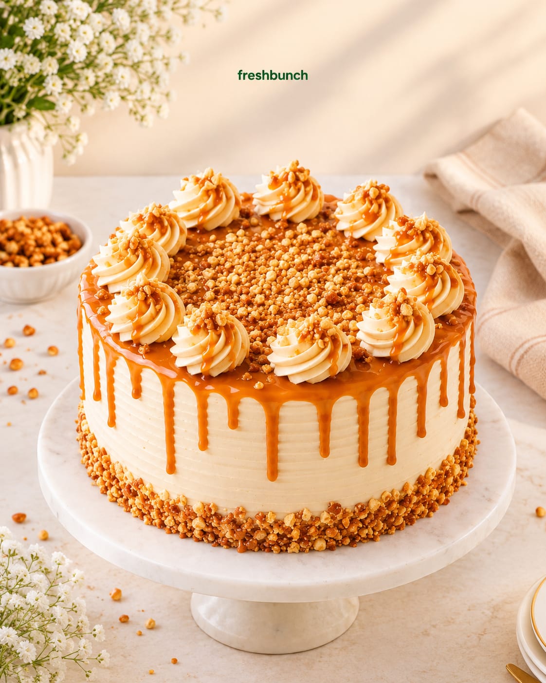 Butterscotch Caramel Drip Cake