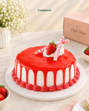 Crimson Strawberry Gel Cake