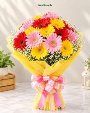 Colorful Mixed Gerbera Bunch